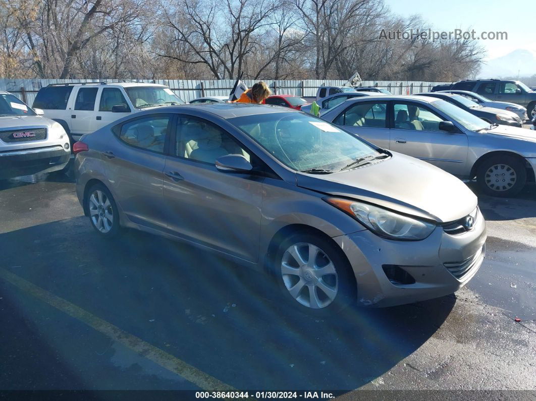 2013 Hyundai Elantra Limited Gray vin: 5NPDH4AE0DH158102
