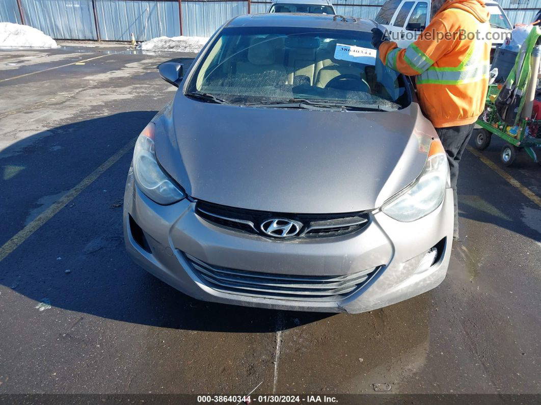 2013 Hyundai Elantra Limited Gray vin: 5NPDH4AE0DH158102