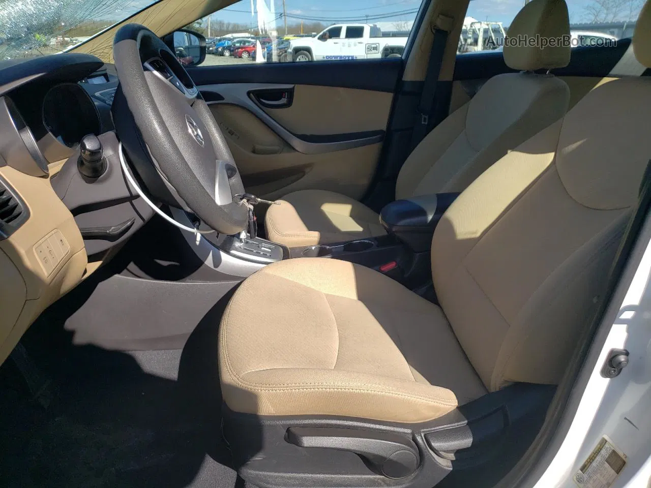 2013 Hyundai Elantra Gls Белый vin: 5NPDH4AE0DH158648