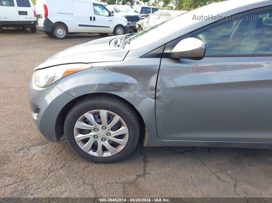 2013 Hyundai Elantra Gls Gray vin: 5NPDH4AE0DH161663