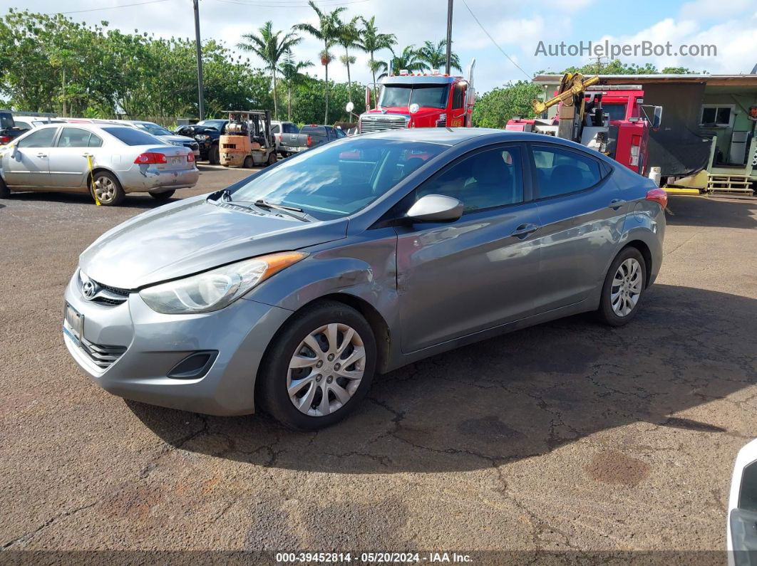 2013 Hyundai Elantra Gls Gray vin: 5NPDH4AE0DH161663