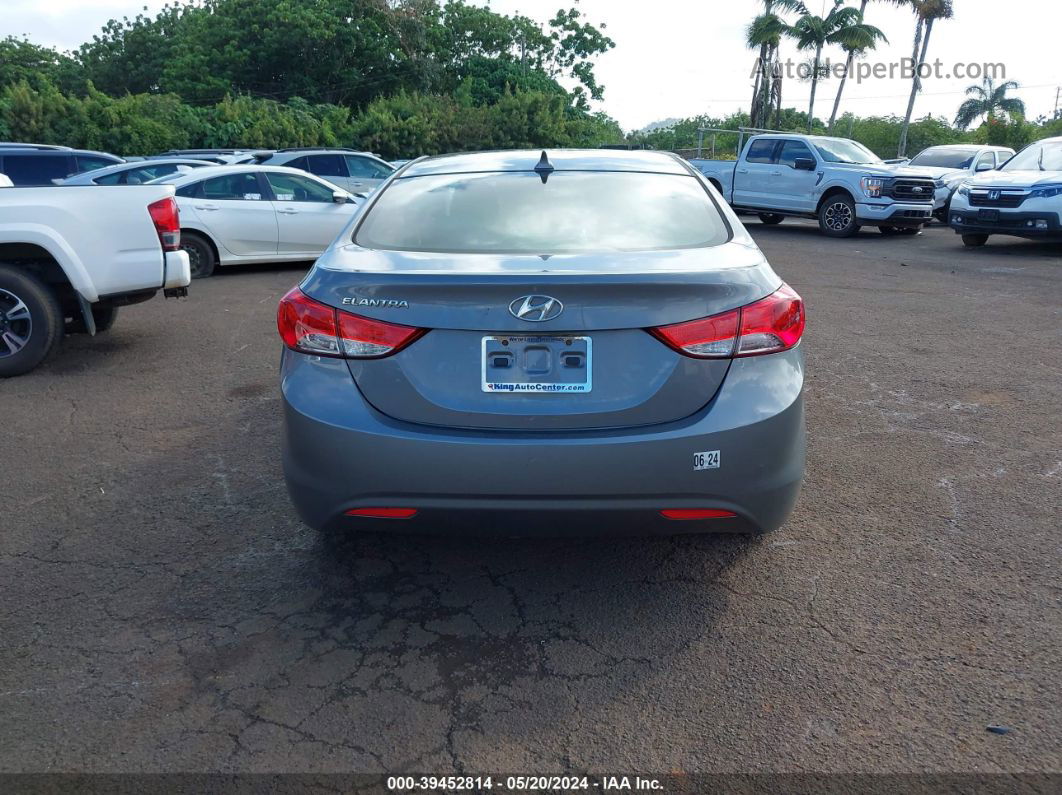 2013 Hyundai Elantra Gls Gray vin: 5NPDH4AE0DH161663