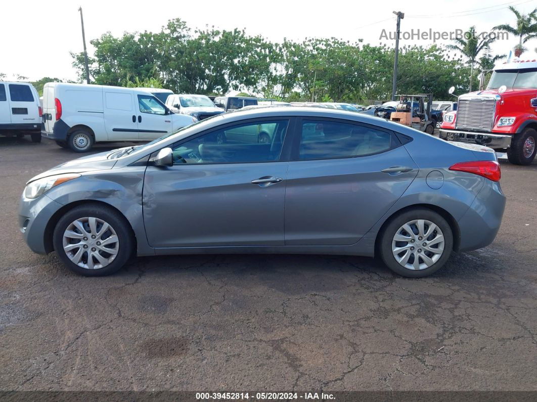 2013 Hyundai Elantra Gls Gray vin: 5NPDH4AE0DH161663