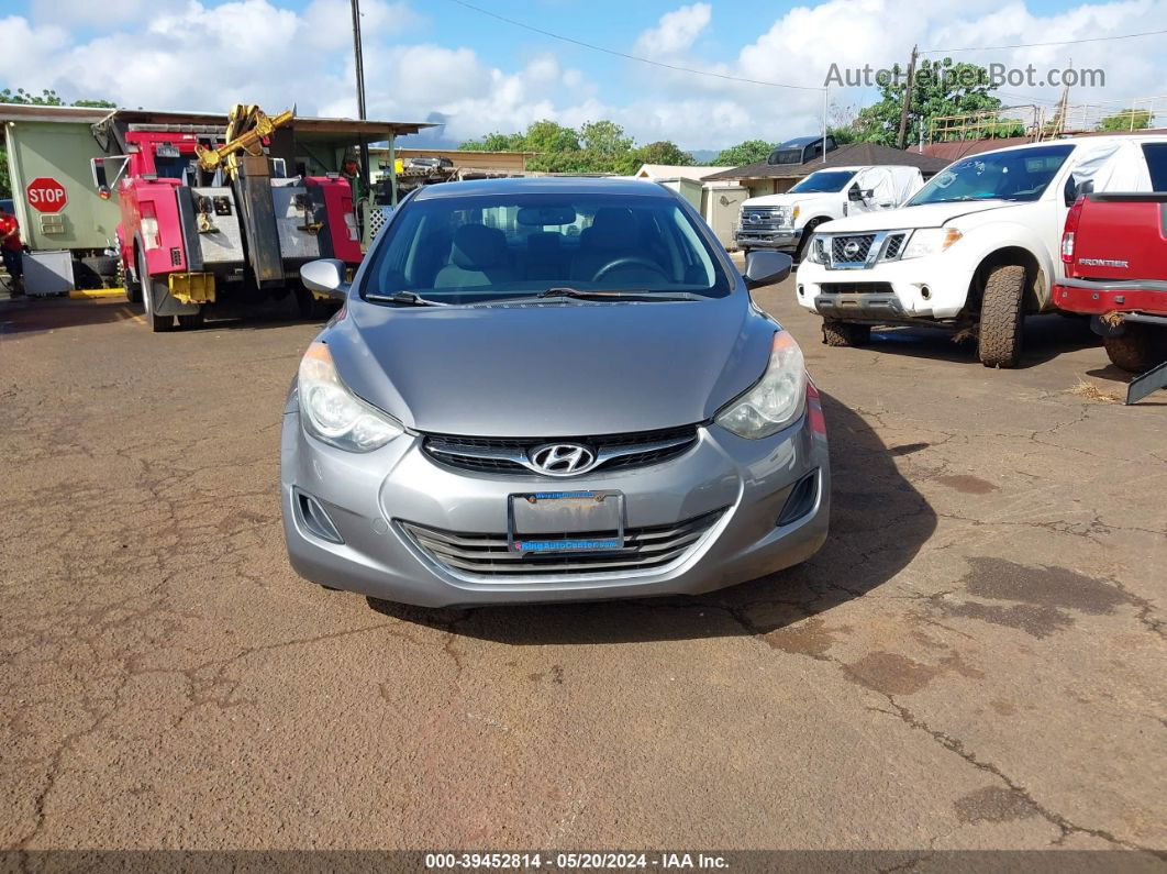 2013 Hyundai Elantra Gls Gray vin: 5NPDH4AE0DH161663