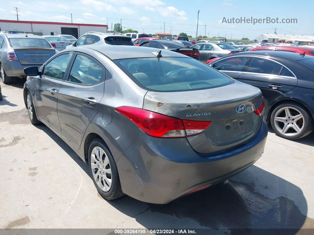 2013 Hyundai Elantra Gls Gray vin: 5NPDH4AE0DH182206