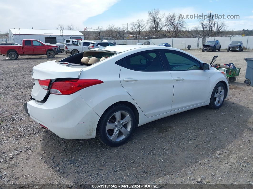 2013 Hyundai Elantra Gls Белый vin: 5NPDH4AE0DH211641