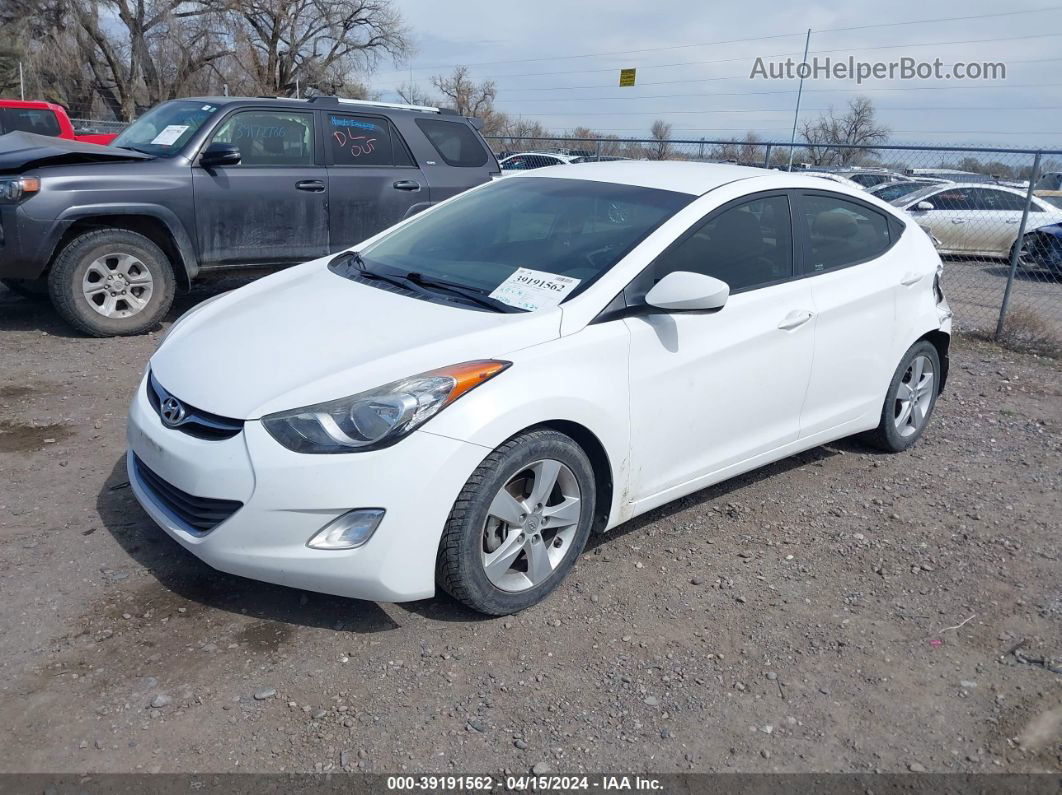 2013 Hyundai Elantra Gls Белый vin: 5NPDH4AE0DH211641