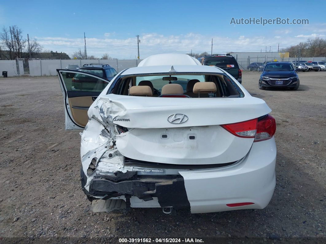 2013 Hyundai Elantra Gls Белый vin: 5NPDH4AE0DH211641