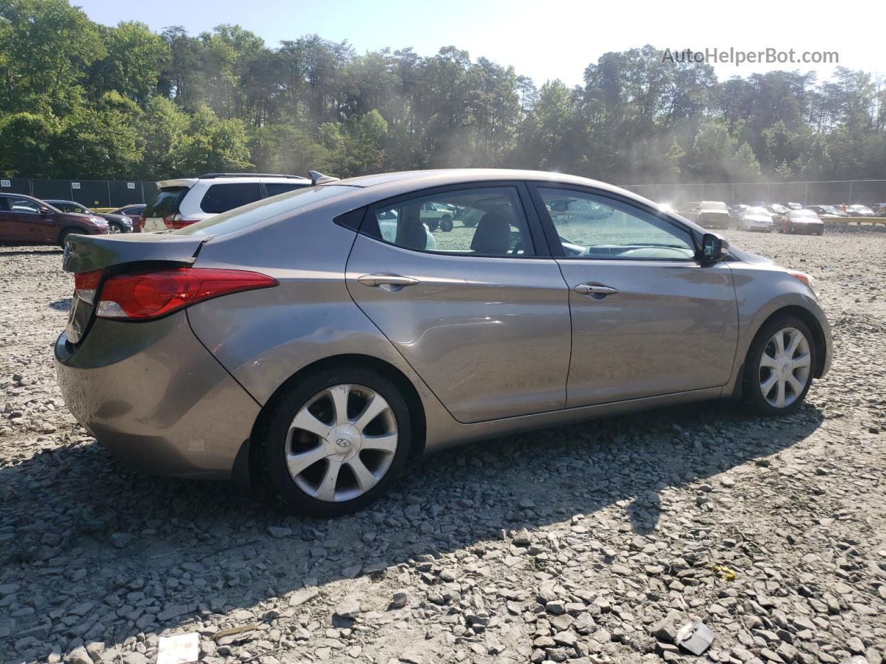 2013 Hyundai Elantra Gls Tan vin: 5NPDH4AE0DH218329