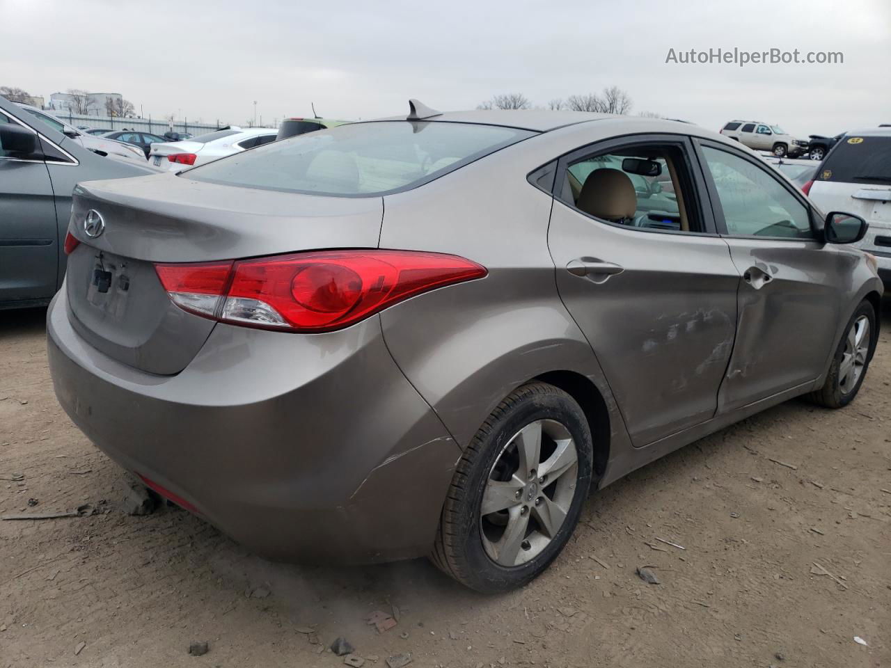 2013 Hyundai Elantra Gls Желто-коричневый vin: 5NPDH4AE0DH228942