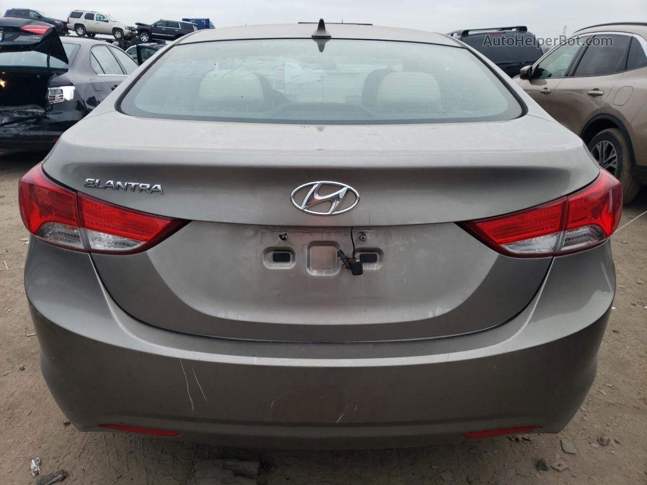 2013 Hyundai Elantra Gls Желто-коричневый vin: 5NPDH4AE0DH228942