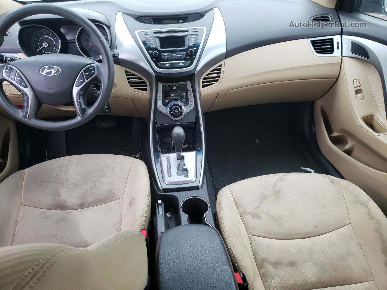 2013 Hyundai Elantra Gls Желто-коричневый vin: 5NPDH4AE0DH239388