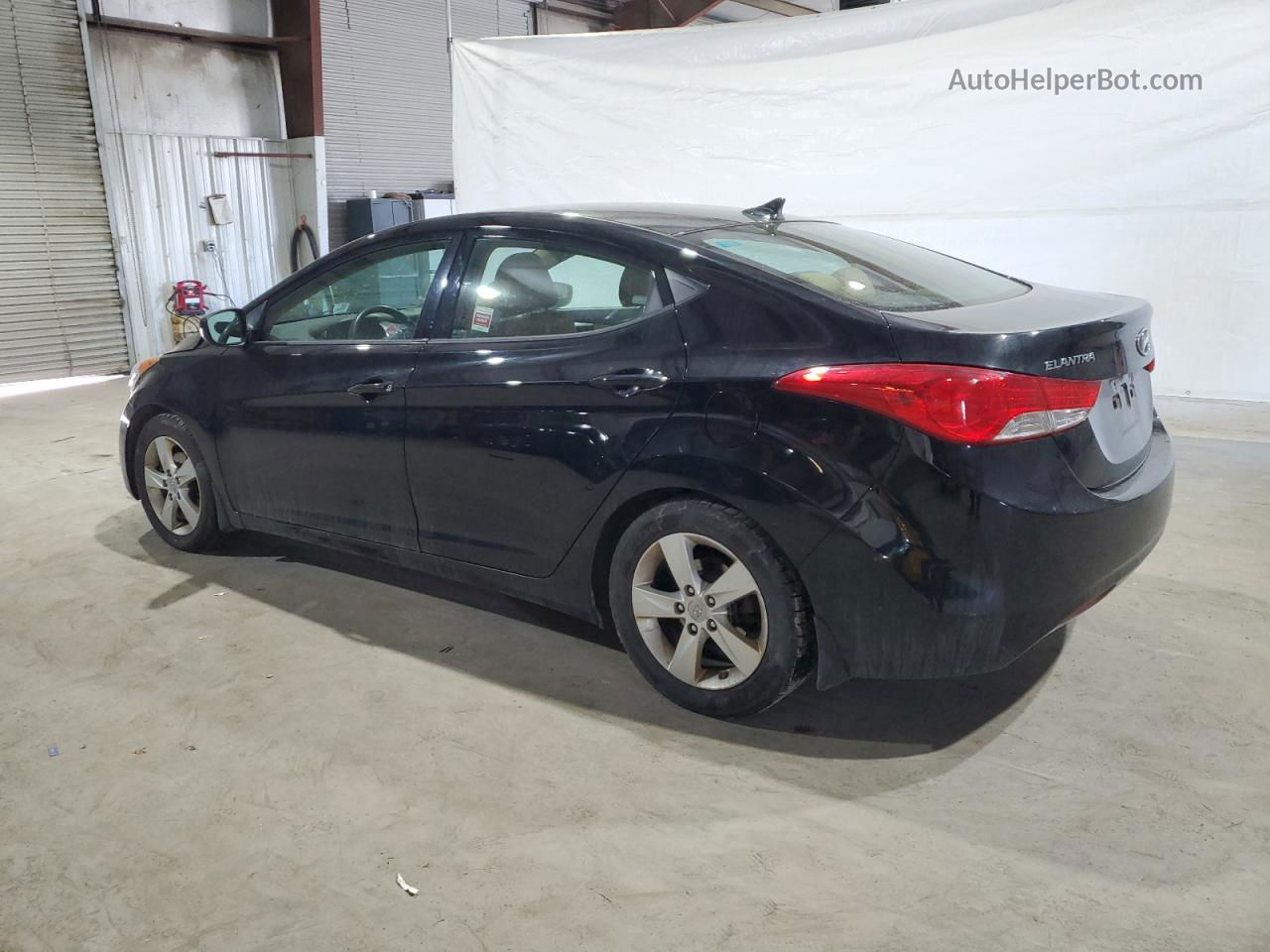 2013 Hyundai Elantra Gls Black vin: 5NPDH4AE0DH260659