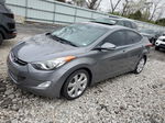2013 Hyundai Elantra Gls Gray vin: 5NPDH4AE0DH291359