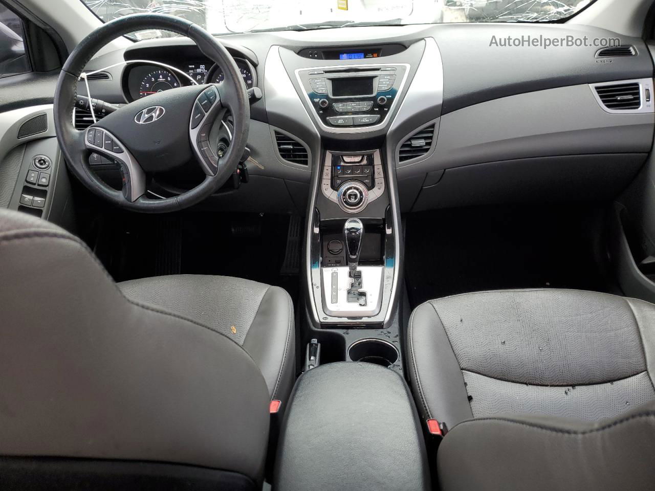 2013 Hyundai Elantra Gls Gray vin: 5NPDH4AE0DH291359