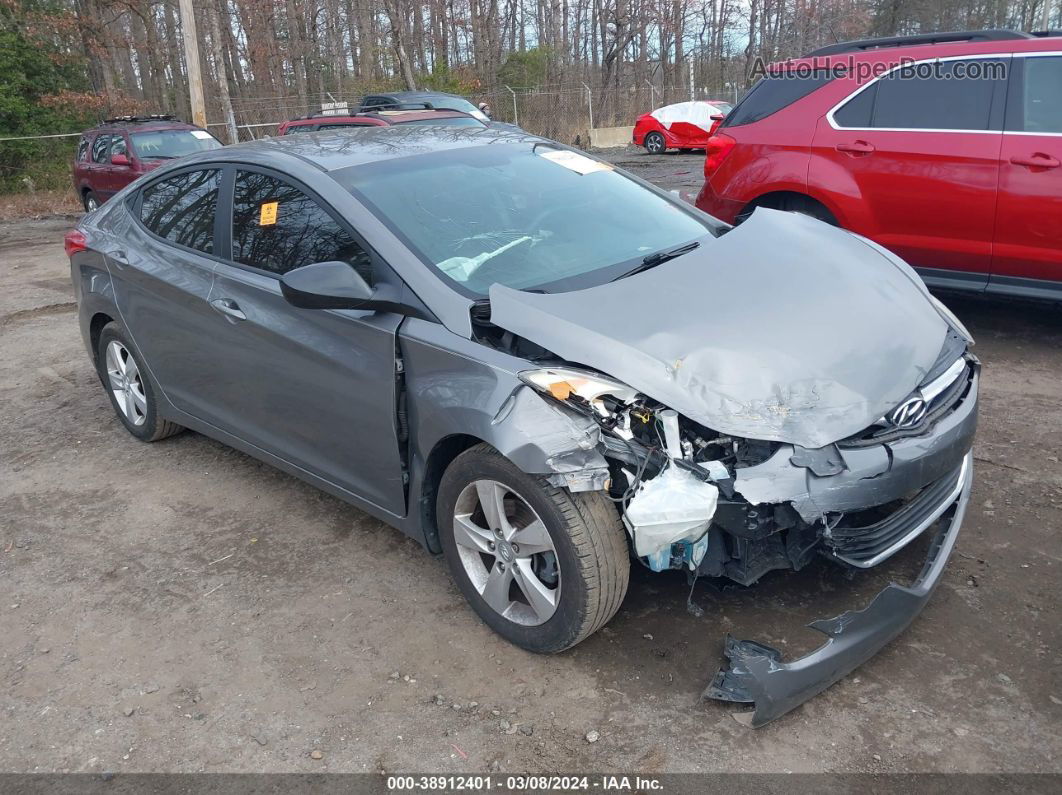 2013 Hyundai Elantra Gls Серый vin: 5NPDH4AE0DH301789