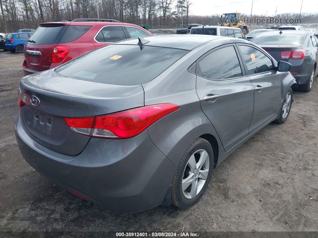 2013 Hyundai Elantra Gls Gray vin: 5NPDH4AE0DH301789