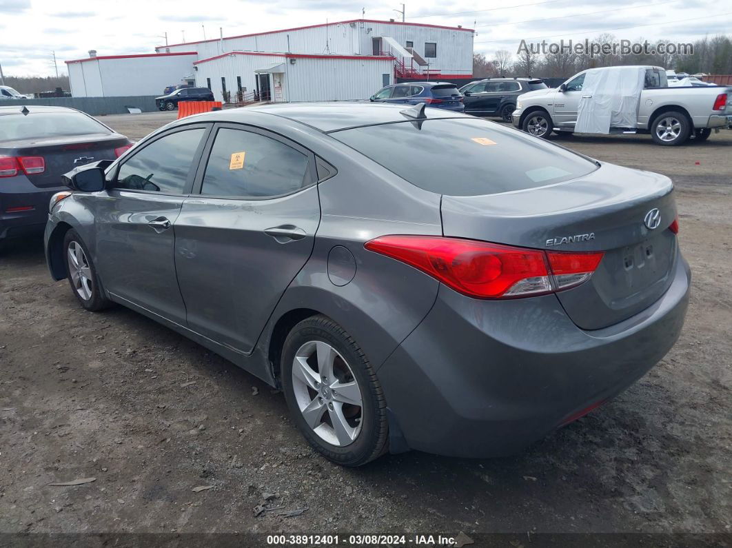 2013 Hyundai Elantra Gls Gray vin: 5NPDH4AE0DH301789