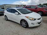 2013 Hyundai Elantra Gls White vin: 5NPDH4AE0DH329818