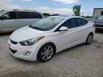 2013 Hyundai Elantra Gls White vin: 5NPDH4AE0DH329818