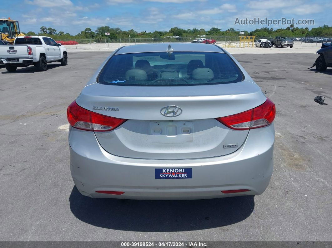 2013 Hyundai Elantra Limited Серебряный vin: 5NPDH4AE0DH339491