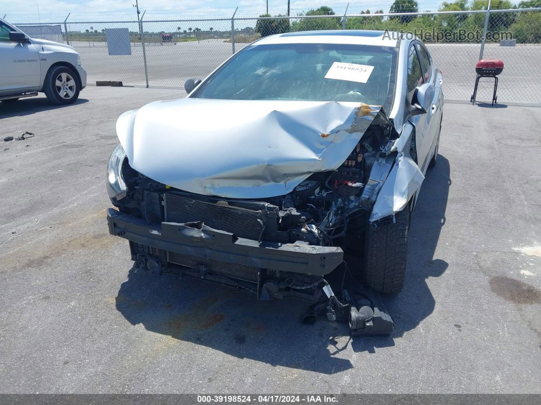 2013 Hyundai Elantra Limited Silver vin: 5NPDH4AE0DH339491