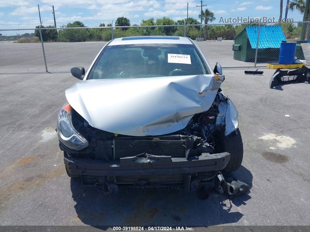 2013 Hyundai Elantra Limited Silver vin: 5NPDH4AE0DH339491