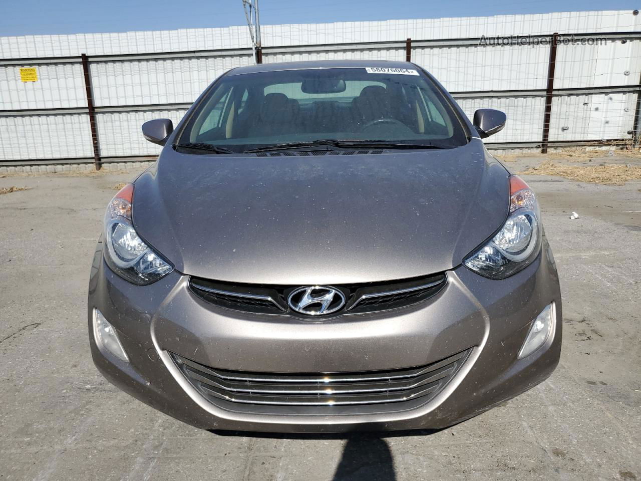 2013 Hyundai Elantra Gls Tan vin: 5NPDH4AE0DH354069