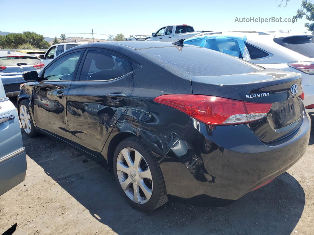 2013 Hyundai Elantra Gls Черный vin: 5NPDH4AE0DH376928