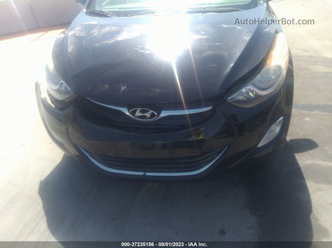 2013 Hyundai Elantra Gls Pzev Черный vin: 5NPDH4AE0DH376931