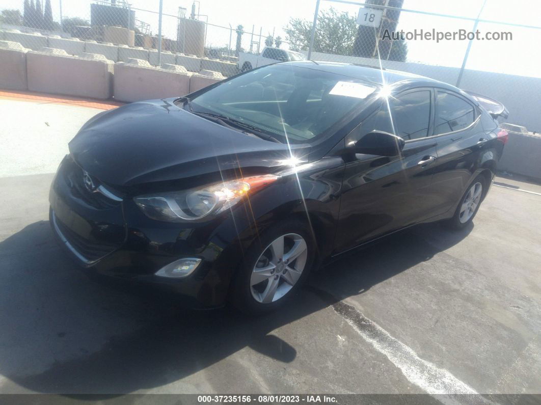 2013 Hyundai Elantra Gls Pzev Черный vin: 5NPDH4AE0DH376931