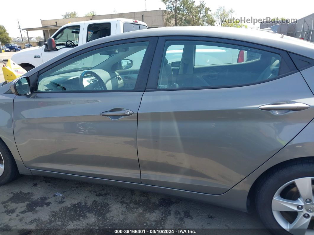 2013 Hyundai Elantra Gls Gray vin: 5NPDH4AE0DH378971