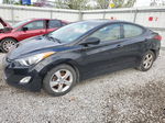 2013 Hyundai Elantra Gls Black vin: 5NPDH4AE0DH387475