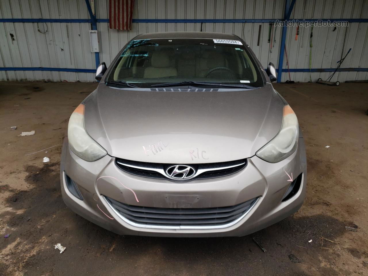 2013 Hyundai Elantra Gls Gold vin: 5NPDH4AE0DH422189