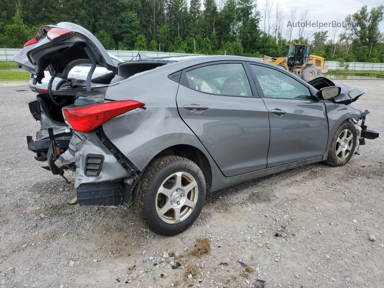 2013 Hyundai Elantra Gls Gray vin: 5NPDH4AE0DH423987