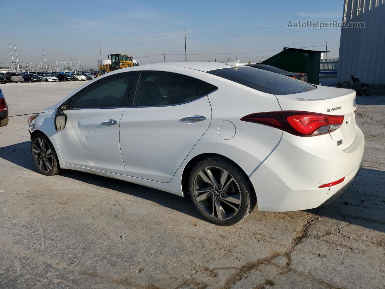 2014 Hyundai Elantra Se White vin: 5NPDH4AE0EH457378