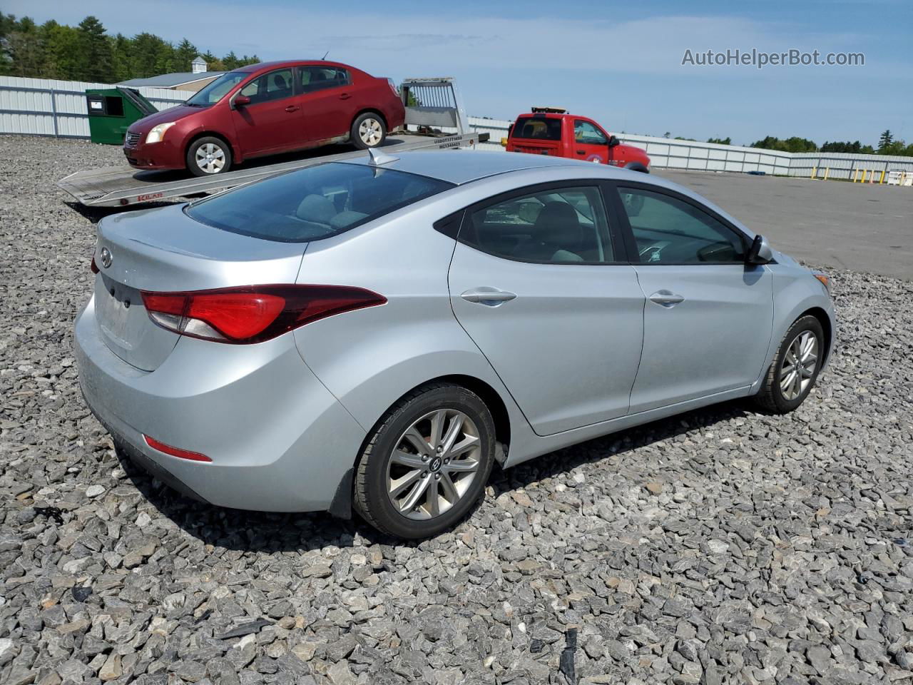 2014 Hyundai Elantra Se Silver vin: 5NPDH4AE0EH457493