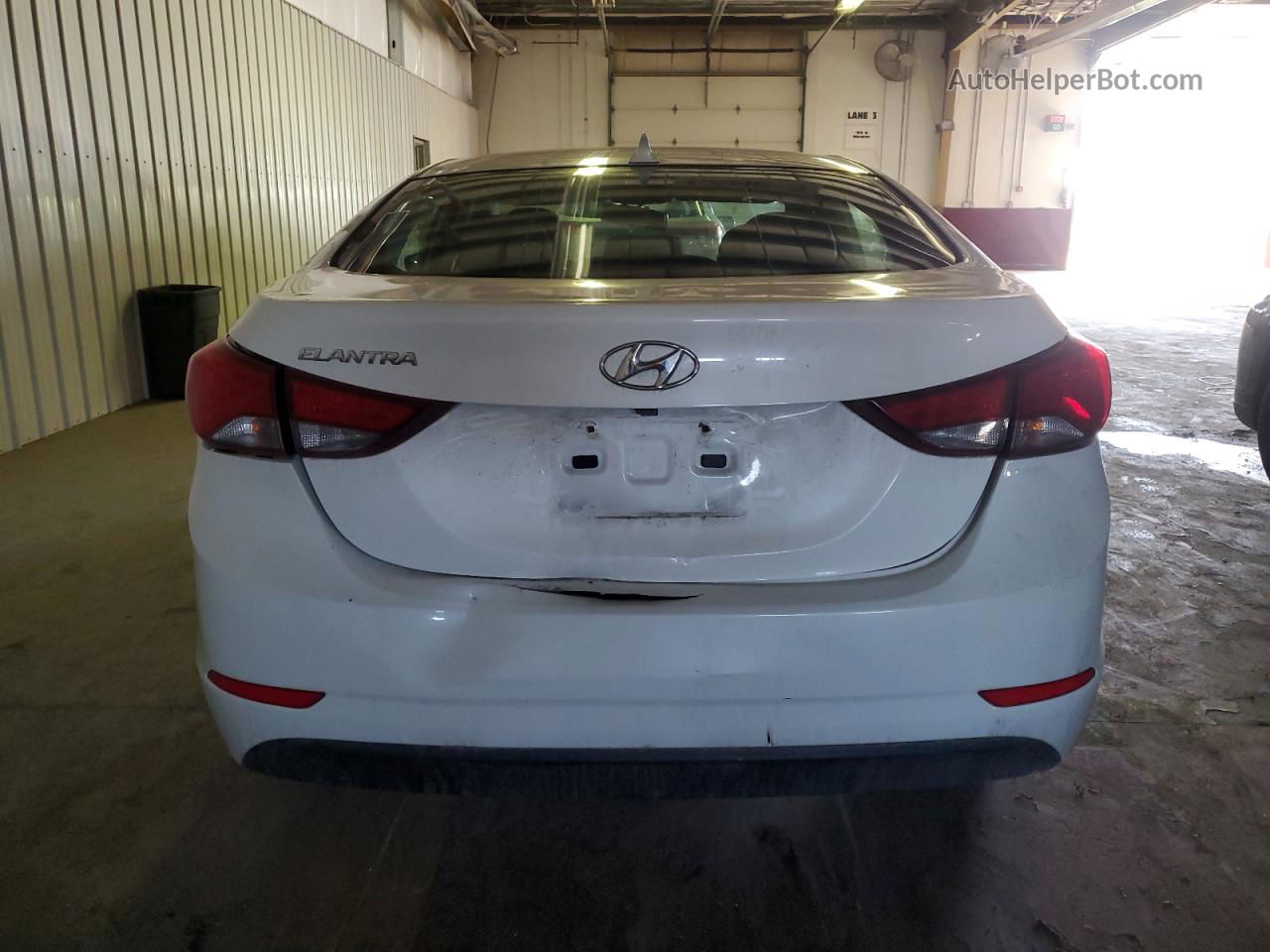 2014 Hyundai Elantra Se White vin: 5NPDH4AE0EH471250