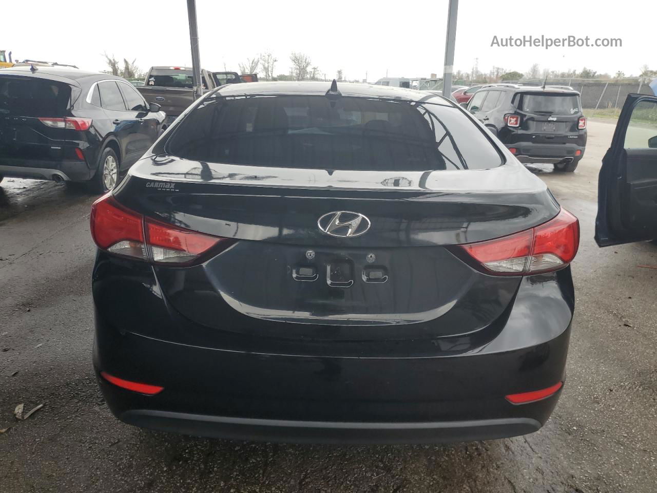 2014 Hyundai Elantra Se Black vin: 5NPDH4AE0EH474035