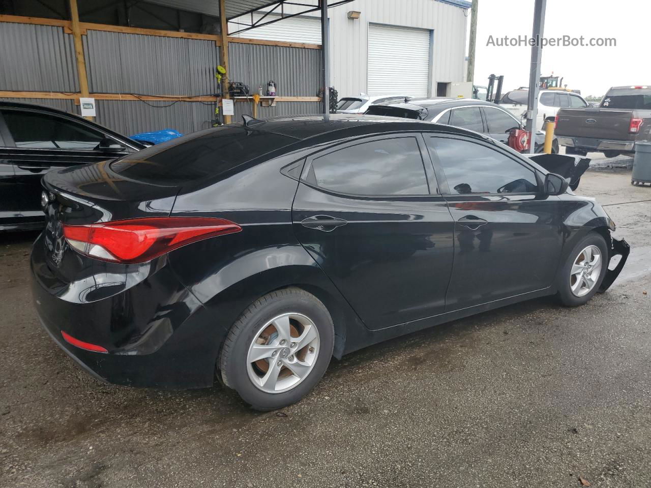 2014 Hyundai Elantra Se Black vin: 5NPDH4AE0EH474035