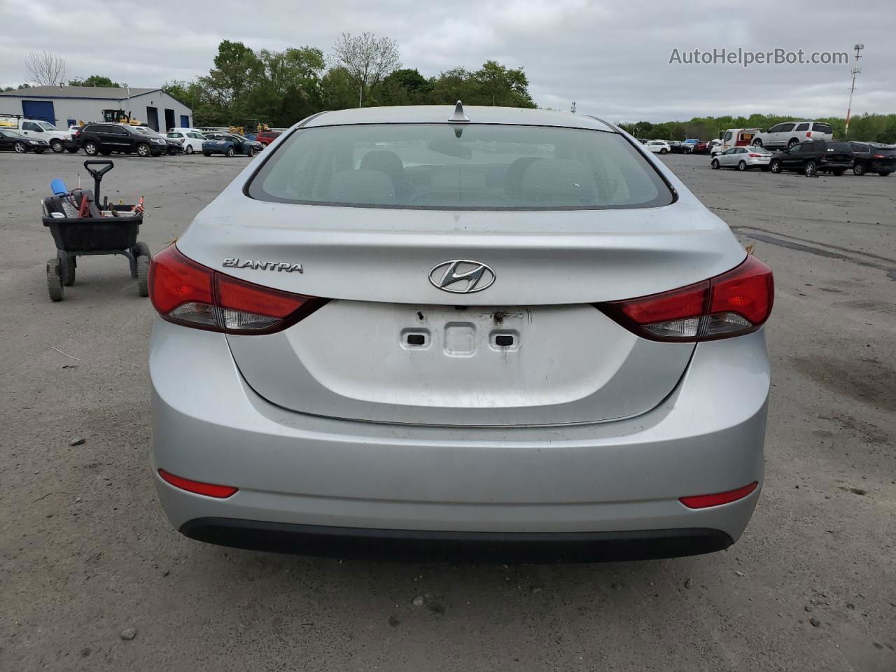 2014 Hyundai Elantra Se Silver vin: 5NPDH4AE0EH476416