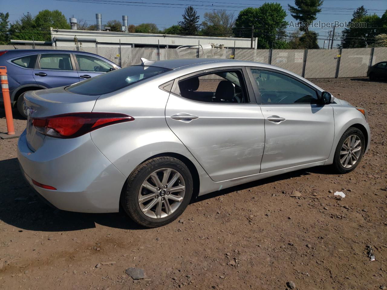 2014 Hyundai Elantra Se Silver vin: 5NPDH4AE0EH481678