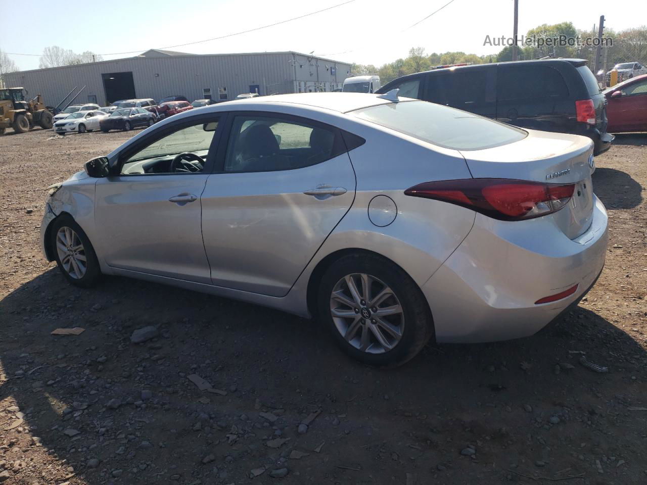 2014 Hyundai Elantra Se Серебряный vin: 5NPDH4AE0EH481678