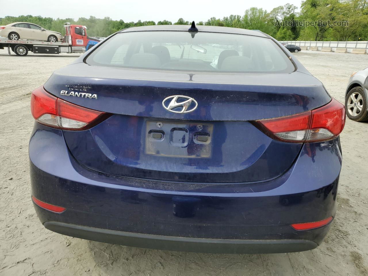 2014 Hyundai Elantra Se Blue vin: 5NPDH4AE0EH481938