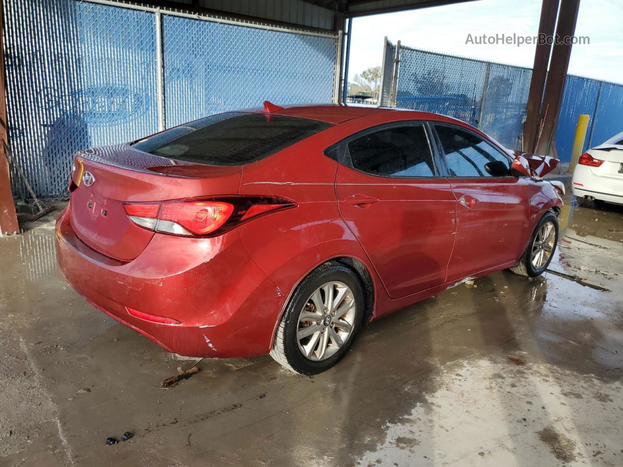 2014 Hyundai Elantra Se Бордовый vin: 5NPDH4AE0EH495385