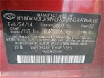2014 Hyundai Elantra Se Burgundy vin: 5NPDH4AE0EH495385