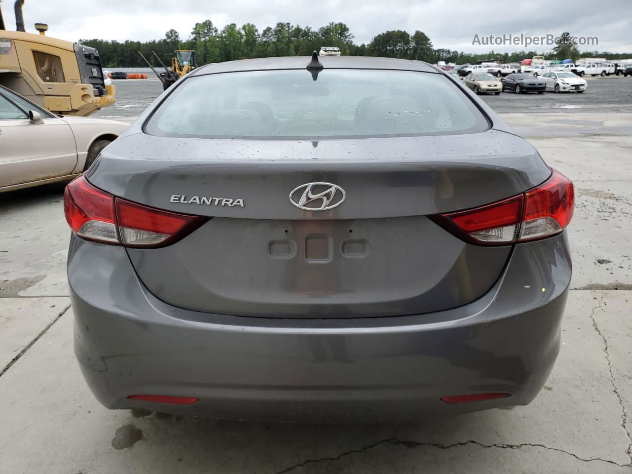 2014 Hyundai Elantra Se Gray vin: 5NPDH4AE0EH498528