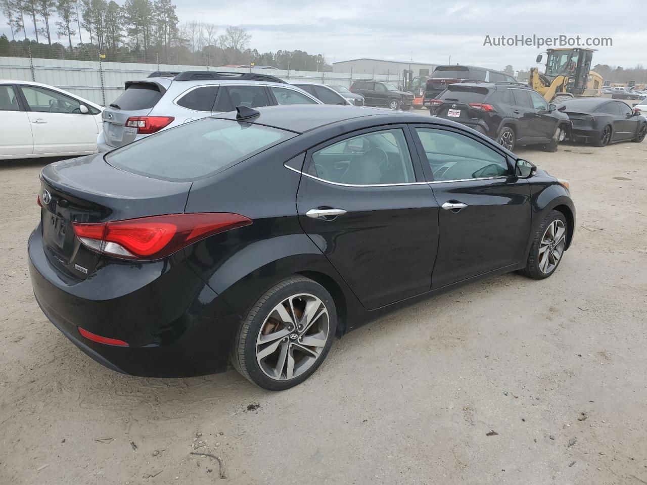 2014 Hyundai Elantra Se Black vin: 5NPDH4AE0EH508796