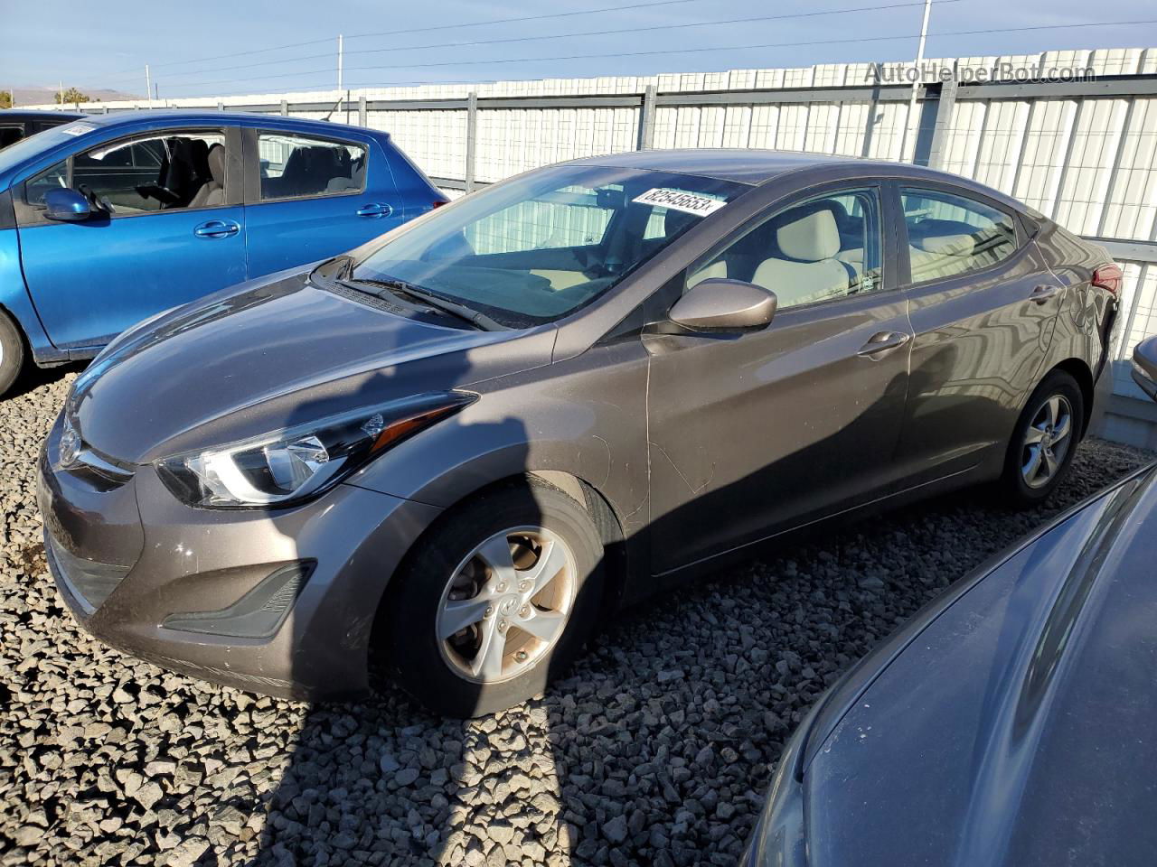 2014 Hyundai Elantra Se Charcoal vin: 5NPDH4AE0EH512525