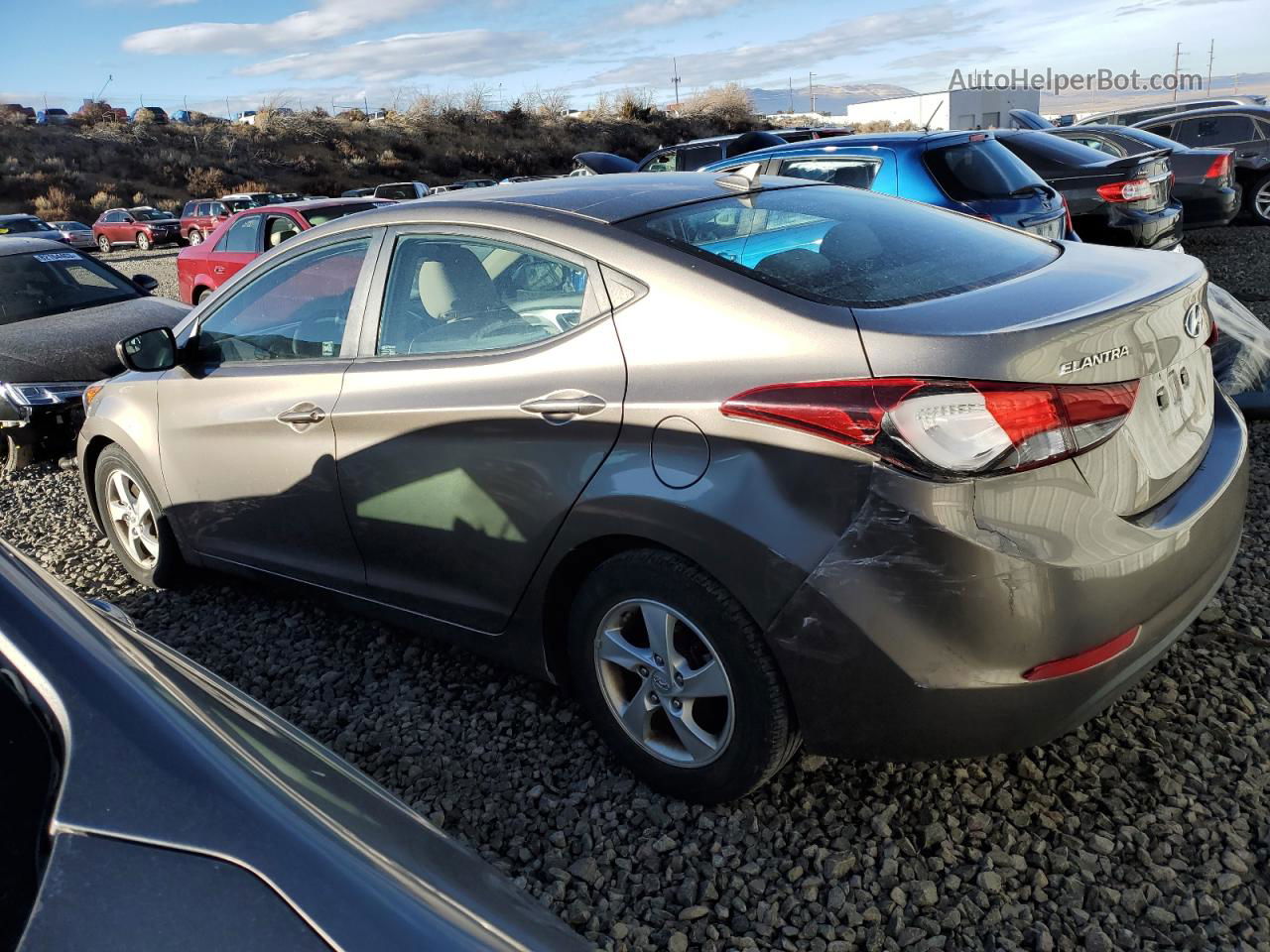 2014 Hyundai Elantra Se Charcoal vin: 5NPDH4AE0EH512525